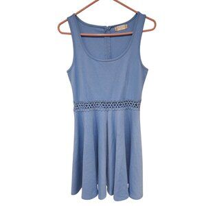 Altar'd State Woman SZ M Fit & Flare Dress Crochet Lace Peak A Boo Waist Short